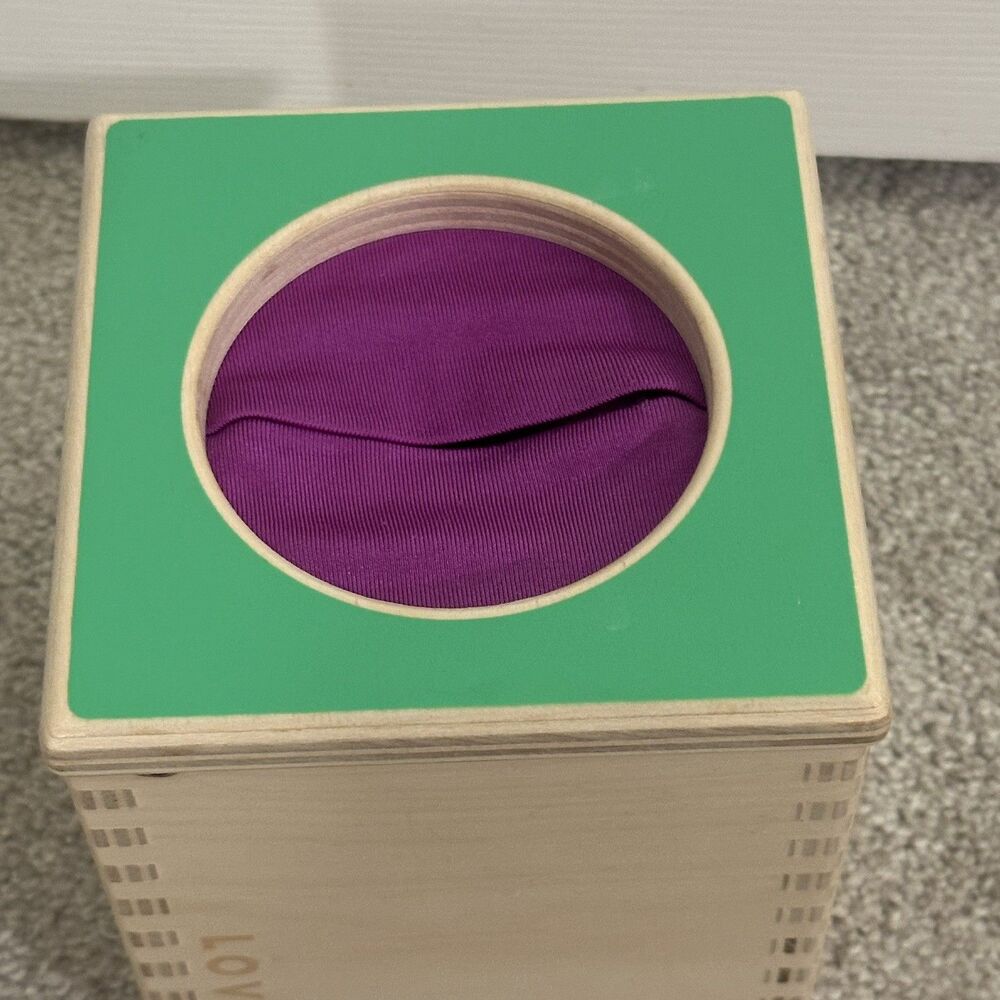 Lovevery Magic Tissue Box ONLY Montessori Wooden Toy Motor Skills  No Bottom